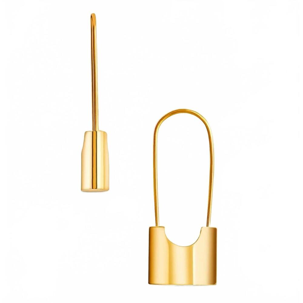 NEW ELLIE VAIL women's londyn lock earrings in gold